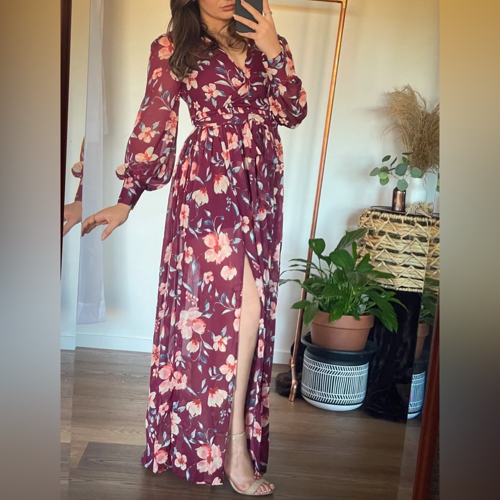 Floor Length Floral Dress